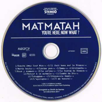 CD Matmatah: You're Here, Now What ? 534575