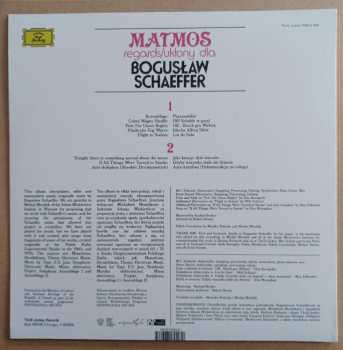LP Matmos: Regards​/​Ukłony Dla Bogusław Schaeffer 496500