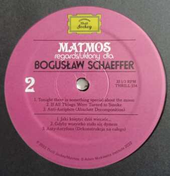 LP Matmos: Regards​/​Ukłony Dla Bogusław Schaeffer 496500