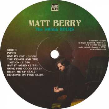 LP Matt Berry: The Small Hours LTD | CLR 276380
