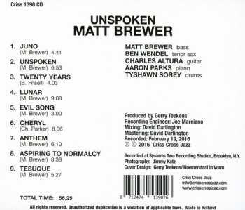 CD Matt Brewer: Unspoken 105340