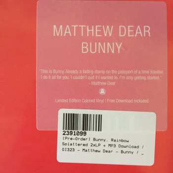 2LP Matthew Dear: Bunny LTD | CLR 89039