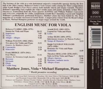 CD Matthew Jones: English Music For Viola 333324