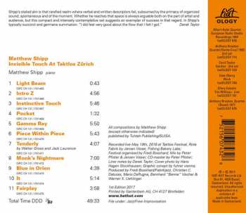 CD Matthew Shipp: Invisible Touch At Taktlos Zürich 294431