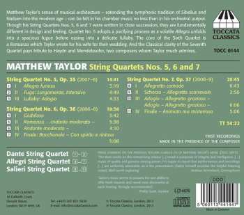 CD The Allegri String Quartet: String Quartets Nos. 5, 6 And 7