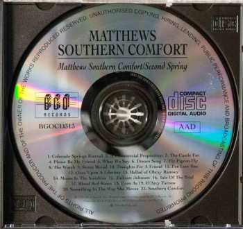 CD Matthews' Southern Comfort: Matthews' Southern Comfort / Second Spring 23048