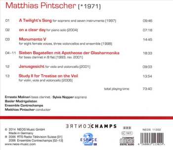 CD Matthias Pintscher: Solo And Ensemble Works 520827