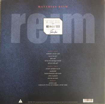 LP Matthias Reim: Reim LTD | NUM | CLR 130444