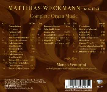 3CD Matthias Weckmann: Complete Organ Music 320033