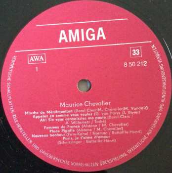 LP Maurice Chevalier: Maurice Chevalier 512685