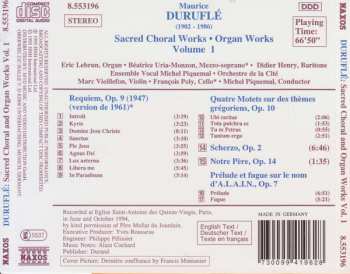 CD Maurice Duruflé: Sacred Choral & Organ Works Vol. 1 468501