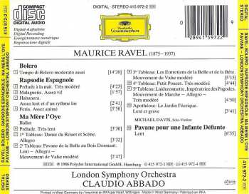 CD Maurice Ravel: Bolero ∙ Rapsodie Espagnole ∙ Ma Mère L'Oye ∙ Pavane 5469