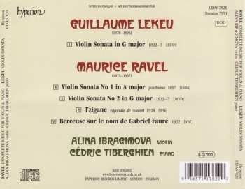CD Maurice Ravel: Complete Music For Violin & Piano / Sonata 456450