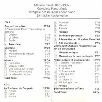2CD Maurice Ravel: Complete Piano Works 154250