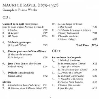 2CD Maurice Ravel: Complete Piano Works 307826