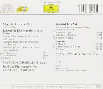 CD Maurice Ravel: Klavierkonzert G-dur / Gaspar de La Nuit / Sonatine  44677