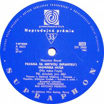 LP Maurice Ravel: Noci Ve Španělských Zahradách / Maminka Husa • Pavana 276241