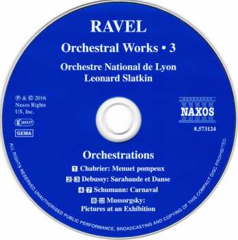 CD Maurice Ravel: Orchestral Works • 3 307703