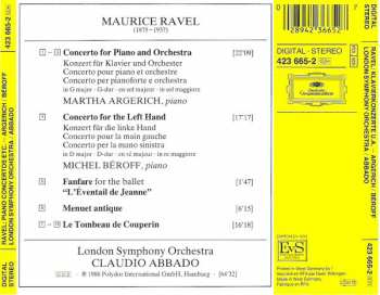 CD Maurice Ravel: Piano Concertos • Menuet Antique • Le Tombeau De Couperin • Fanfare 44722