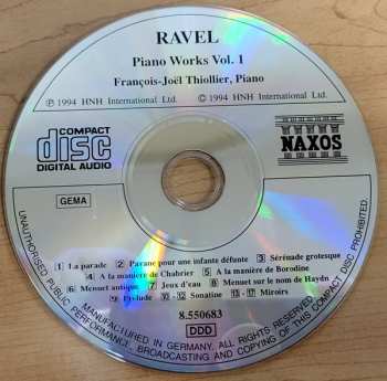 CD Maurice Ravel: Piano Works Volume 1 356213