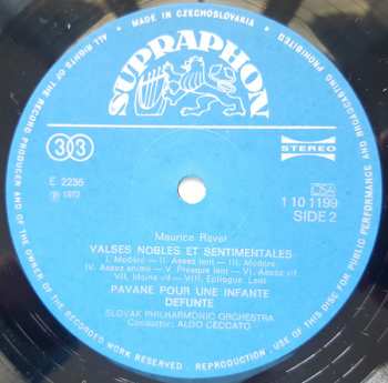 LP Maurice Ravel: Rapsodie Espagnole / Valses Nobles Et Sentimentales / Pavane Pour Une Infante Defunte / Menuet Antique 377261