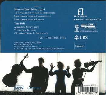CD Maurice Ravel: Sonate Pour Violon & Violoncelle - Sonate Pour Violon & Piano 331552