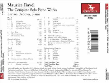 2CD Maurice Ravel: The Complete Solo Piano Works 98422