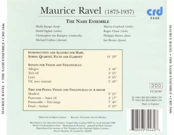 CD Maurice Ravel: Introduction & Allegro 🞄 Piano Trio 🞄 Sonata For Violin & Cello 439278