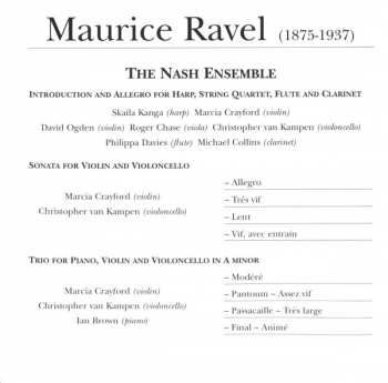 CD Maurice Ravel: Introduction & Allegro 🞄 Piano Trio 🞄 Sonata For Violin & Cello 439278