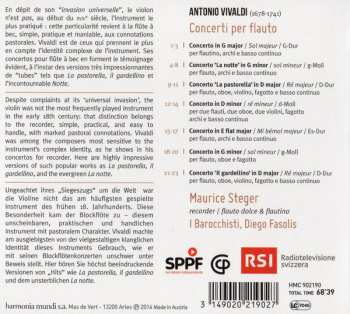CD Maurice Steger: Concerti Per Flauto 471986