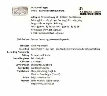 CD Mauricio Kagel: Orchestral Works 323096