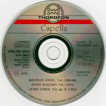 CD Mauricio Kagel: Modern Piano Trios 529395