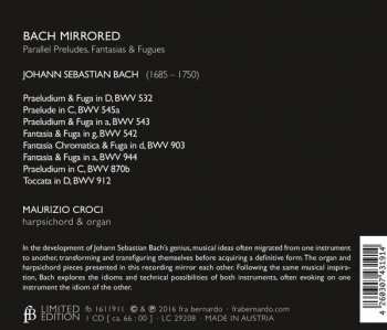 CD Maurizio Croci: Bach Mirrored - Parallel Preludes, Fantasias & Fugues  286787