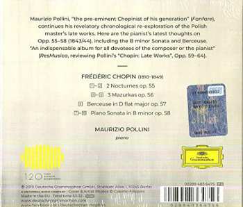 CD Maurizio Pollini: Nocturnes Op. 55 | Mazurkas Op. 56 | Berceuse Op. 57 | Sonata Op. 58 45883