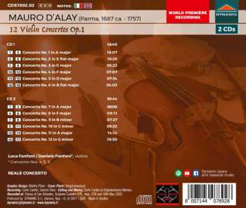 2CD Mauro D'alay: 12 Violin Concertos Op. 1 497360