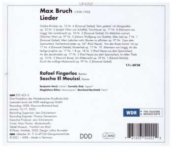 CD Max Bruch: Lieder 191241