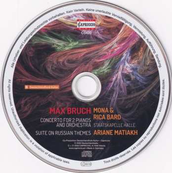 CD Max Bruch: Concerto For 2 Pianos And Orchestra / Suite On Russian Themes 373778