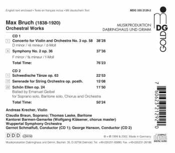 2CD Max Bruch: Orchestral Works 253015