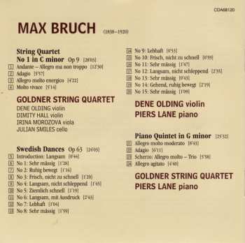CD Max Bruch: Piano Quintet In G Minor • String Quartet No 1 • Swedish Dances Op 63 270973