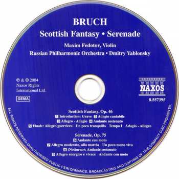 CD Max Bruch: Scottish Fantasy • Serenade 113970