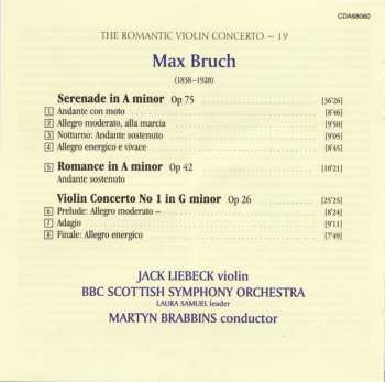 CD Max Bruch: Violin Concerto No. 1, Op 26 • Romance, Op 42 • Serenade, Op 75 275755