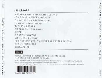 CD Max Raabe: Küssen Kann Man Nicht Alleine 117750