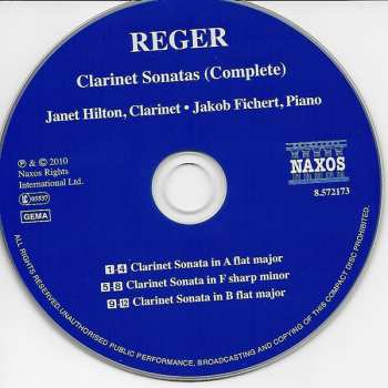 CD Max Reger: Clarinet Sonatas (Complete) 314376