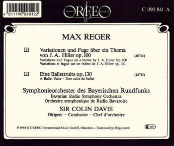 CD Max Reger: Hiller-Variationen • Ballettsuite 330538
