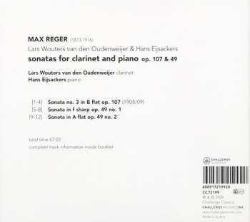 CD Max Reger: Sonatas For Clarinet And Piano Op. 107 & 49 534394