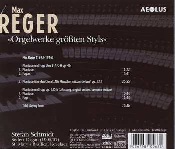 CD Max Reger: ''Orgelwerke Größten Styls'' 316297