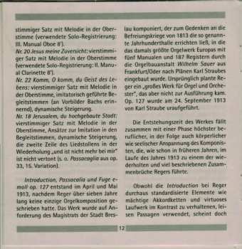 CD Max Reger: Deutsche Orgelromantik Von Max Reger Im Dom Zu St. Blasien 428930
