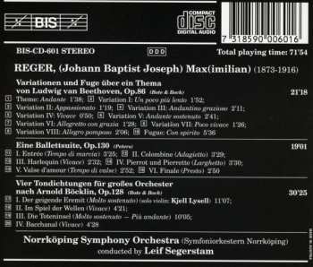 CD Max Reger: Variation & Fugue On A Theme By Ludwig van Beethoven / Ballet Suite / Four Böcklin Tone Pictures 306746