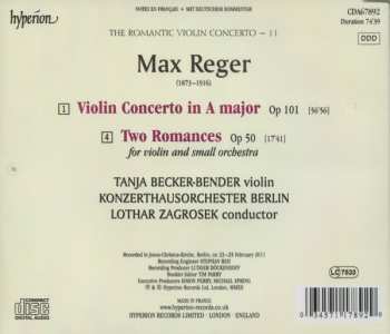 CD Max Reger: Violin Concerto · Two Romances 321677