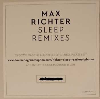 LP Max Richter: Sleep Remixes 62329
